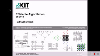 Effiziente Algorithmen, SS 2014, gehalten am 15.04.2014