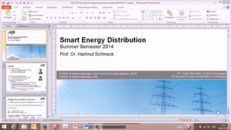 Smart Energy Distribution, SS 2014, gehalten am 08.05.2014