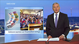Rektoren warnen vor finanziellem Kollaps - Beitrag in der Landesschau Baden-Württemberg aktuell am 15.05.2014