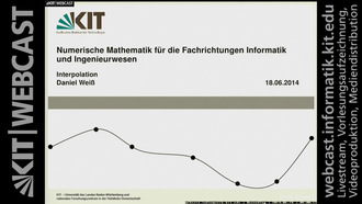 Numerische Mathematik für die Fachrichtungen Informatik und Ingenieurwesen, SS 2014, gehalten am 18.06.2014
