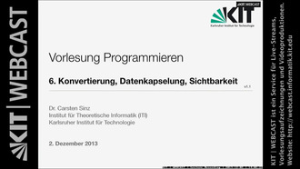 Programmieren, WS 2013/2014, gehalten am 02.12.2013