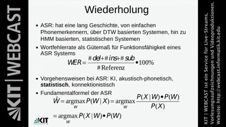 Grundlagen der Automatischen Spracherkennung, WS 2013/2014, gehalten am 06.11.2013