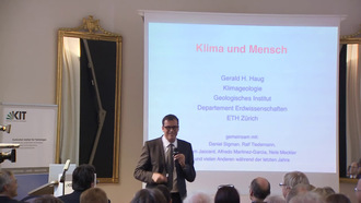 The 2013 KIT Climate Lecture "Klima und Mensch" (Climate and humankind - lecture was given in German)