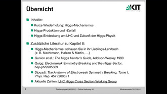 Teilchenphysik I, WS 2013/2014, Online-Vorlesung 10