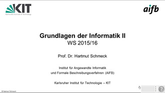 Grundlagen der Informatik II, WS 2015/2016, gehalten am 19.10.2015