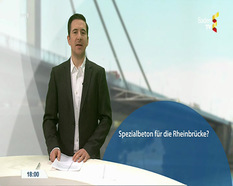 Spezialbeton für die Rheinbrücke? - Beitrag in BadenTV am 02.02.2016