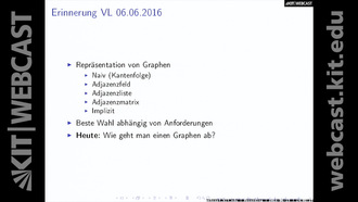 16: Algorithmen I, Vorlesung und Übung, SS 2016, am 15.06.2016