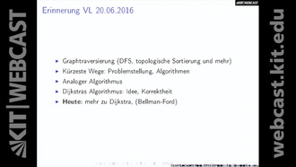 18: Algorithmen I, Vorlesung und Übung, SS 2016, am 22.06.2016