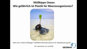 Colloquium Fundamentale SS 2016 - Müllkippe Meer: Wie gefährlich ist Plastikabfall für Meeresorganismen?
