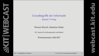 Grundbegriffe der Informatik, Vorlesung, WS 2016/17, 21.10.2016, 01