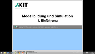 Modellbildung und Simulation, WS 2015/2016, gehalten am 22.10.2015