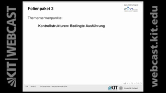 Informatik Vorkurs V4, Vorlesung, WS 2016/17, 21.09.2016, 03