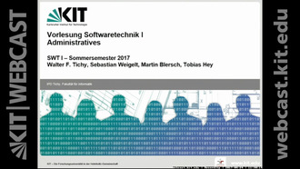 01: Softwaretechnik 1, Vorlesung, SS 2017, 24.04.2017