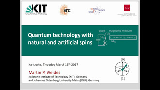erc = science² - Europäische Spitzenforschung am KIT (Donnerstag, 16. März 2017): ERC Consolidator Grant | Quantentechnologie mit natürlichen und künstlichen Spins