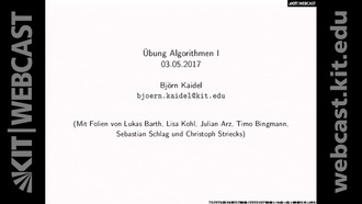 03: Algorithmen 1, Übung, SS 2017, 03.05.2017