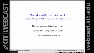 Grundbegriffe der Informatik, Vorlesung, WS 2016/17, 18.01.2017, 20
