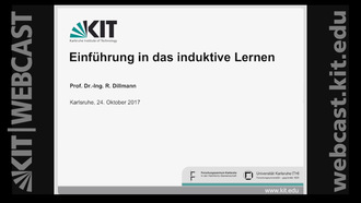 01: Maschinelles Lernen 1 - Grundverfahren, Vorlesung, WS 2017/18, 24.10.2017