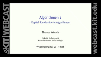 03: Algorithmen 2, Vorlesung, WS 2017/18, 24.10.2017