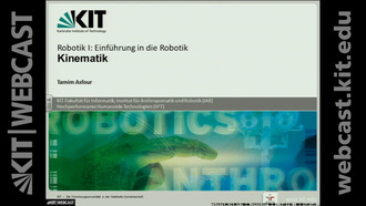 06: Robotik I - Einführung in die Robotik, Vorlesung, WS 2017/18, 02.11.2017