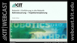 14: Robotik I - Einführung in die Robotik, Vorlesung, WS 2017/18, 30.11.2017