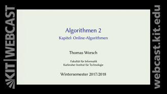 13: Algorithmen 2, Vorlesung, WS 2017/18, 04.12.2017