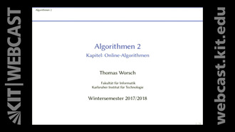 15: Algorithmen 2, Vorlesung, WS 2017/18, 11.12.2017