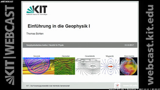 07: Einführung in die Geophysik I, WS 2017/18, 13.12.2017