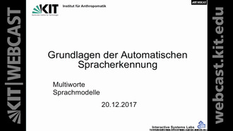 16: Grundlagen der Automatischen Spracherkennung, Vorlesung, WS 2017/18, 20.12.2017