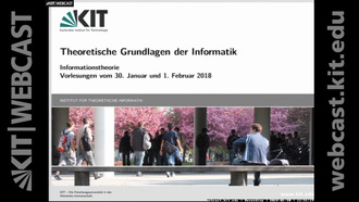 18: Theoretische Grundlagen der Informatik, Vorlesung, WS 2017/18, 30.01.2018