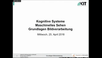 03: Kognitive Systeme, Vorlesung, SS 2018, 30.04.2018