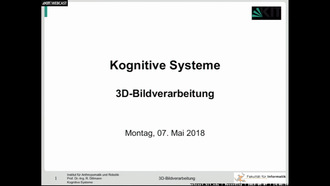 05: Kognitive Systeme, Vorlesung, SS 2018, 07.05.2018