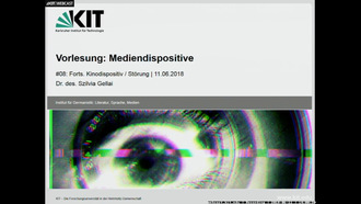 08: Mediendispositive, Vorlesung, SS 2018, 11.06.2018