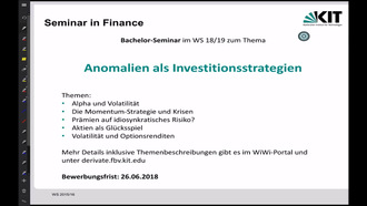13: Investments, Vorlesung, SS 2018, 19.06.2018