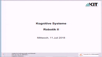 20: Kognitive Systeme, Vorlesung, SS 2018, 11.07.2018