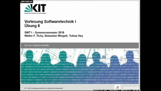 24: Softwaretechnik 1, Vorlesung und Übung, SS 2018, 13.07.2018