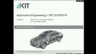 01: Automotive Engineering 1, Vorlesung, WS 2018/19, 18.10.2018
