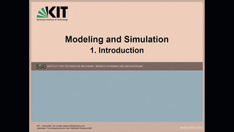 01: Modeling and Simulation, Vorlesung, WS 2018/19, 18.10.2018