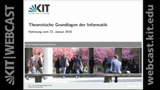 17: Theoretische Grundlagen der Informatik, Vorlesung, WS 2017/18, 23.01.2018