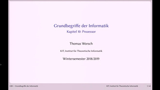 11: Grundbegriffe der Informatik, Vorlesung, WS 2018/19, 21.11.2018