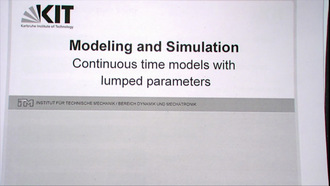 07: Modeling and Simulation, Vorlesung, WS 2018/19, 15.11.2018
