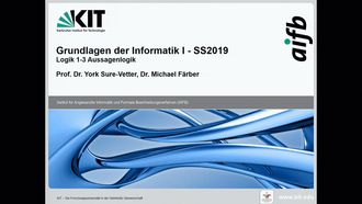 02: Grundlagen der Informatik I, Vorlesung, SS 2019, 30.04.2019