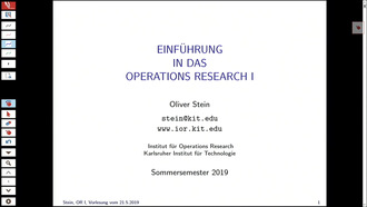05: Einführung in das Operations Research I, Vorlesung, SS 2019, 21.05.2019