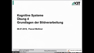 17: Kognitive Systeme, Übung, SS 2019, 08.07.2019