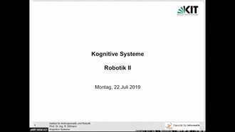 21: Kognitive Systeme, Vorlesung, SS 2019, 22.07.2019
