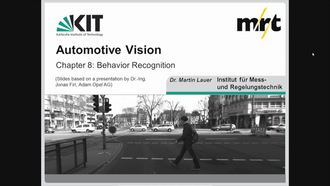 12: Automotive Vision / Fahrzeugsehen, Vorlesung, SS 2019, 22.07.2019