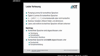 15: Theoretische Grundlagen der Informatik, Vorlesung, WS 2018/19, 22.01.2019