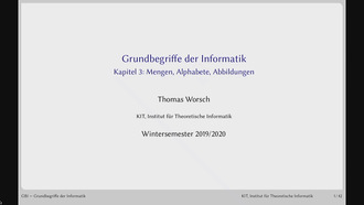 02: Grundbegriffe der Informatik, Vorlesung, WS 2019/20, 18.10.2019