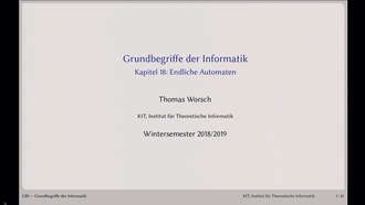 22: Grundbegriffe der Informatik, Vorlesung, WS 2018/19, 23.01.2019