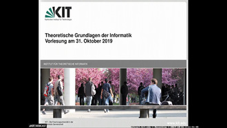 05: Theoretische Grundlagen der Informatik, Vorlesung, WS 2019/20, 31.10.2019