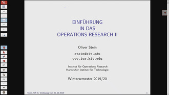 03: Einführung in das Operations Research II, Vorlesung, WS 2019/20, 31.10.2019